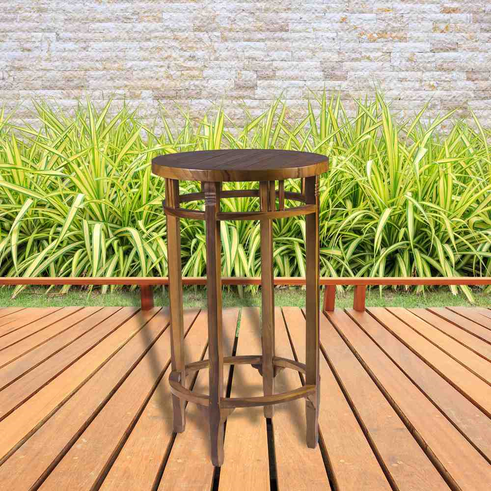 Click to view product details and reviews for Sherford Teak Hardwood Round Bar Table Round Bar Table.